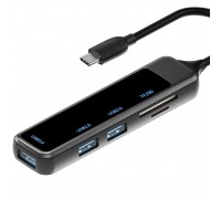 USB 3.1 Type C to USB 3.0 3 Port USB Hub with Card Reader
