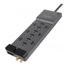 Belkin 12-Outlet Power Strip Surge Protector with 8-Foot Cord, BE112234-08