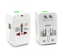 Worldwide Universal Travel Adapter With 2 USB Port