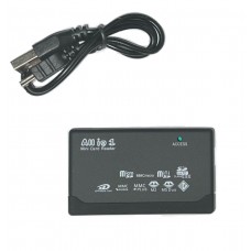 (USB2.0) All In One Card Reader. High speed USB2.0 -- Rectangle (CF Compact Flash, SD, Micro SD and Etc)