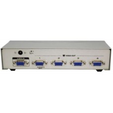 4 Port VGA Splitter with Power (1 in 4 out)