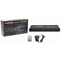 HDMI 4K X 2K Switch 501 (5 in 1 out) With Power Adapter HDMI 4K X 2K Switch 501 (5 in 1 out) With Power Adapter