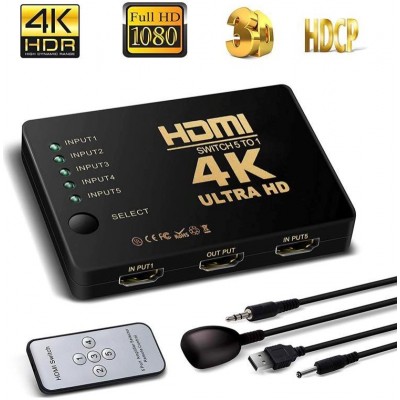 HDMI Switch 501 (5 in 1 out) 4K*2K HDMI Switch 501 (5 in 1 out) 4K*2K