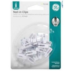 General Electric 20-PK Nail-In Cord Clips - White - 76168