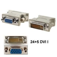 VGA Female- DVI 24+5 Male Adapter