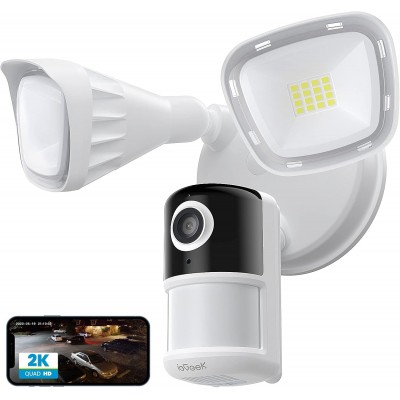ieGeek Floodlight Security Camera, 2K Outdoor Security Camera w/2600-lumen Light ieGeek Floodlight Security Camera, 2K Outdoor Security Camera w/2600-lumen Light