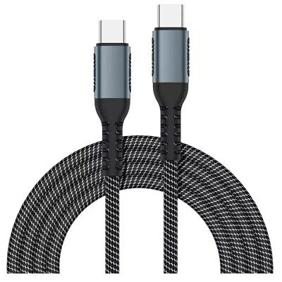 100W 20Gbps 6FT(2M) High Quality Type-C to Type-C Cable, Charge & Sync