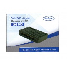 Top Sync SG105 5-Port 10/100/1000 Gigabit Ethernet Switch