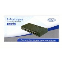 Top Sync SG108 8-Port 10/100/1000 Gigabit Ethernet Switch