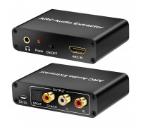 HDMI ARC Adapter, ARC Audio Extractor with Digital Optical TOSLINK SPDIF/ Coaxial and Analog 3.5mm L/R Stereo Audio Converter for HDTV Soundbar Speaker Amplifier  