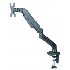 13-27" TV/Monitor Single Screen Desk Mount with C Clamp & Grommet Mounting