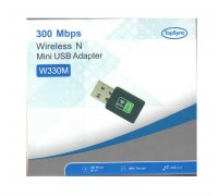 TopSync W330M N300 300Mbps Wireless USB Mini wireless Adapter, w/Disk, Windows/MAC IOS