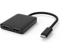 (4K, 2*HDMI) Type C to Dual HDMI 4K*2K Video Splitter Hub