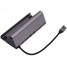 Type C 7 In 1 Hub With Card Reader, 4K HDMI, Type C,  2*USB and Gigabit Lan