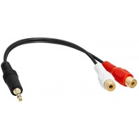 3.5mm - 2RCA Cable Adapter M/2F