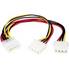 4Pin - 2x 4Pin Power Y Splitter Adapter Cable M/F