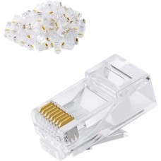 Cat6 plugs (100pcs/Bag)-White