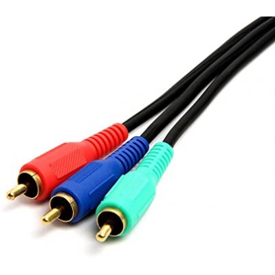 3RCA-3RCA Component Audio/Video Cable M/M 30FT