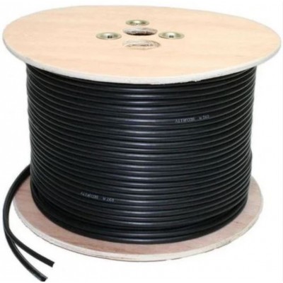 Cat5e Network Cable 1000FT Black for Outdoor (direct burial) FT4