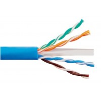 Cat6E Network Cable 1000FT FT4/CMR, CUL approved, Blue color