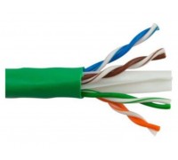 (1-day order) Cat6E Network Cable 1000FT FT4/CMR, CUL approved, Green color