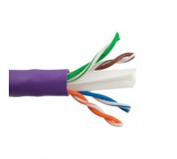 (1-day order) Cat6E Network Cable 1000FT FT4/CMR, CUL approved, Purple color