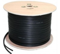 Cat6 Network Cable 1000FT Black for Outdoor FT4 (double jacket)