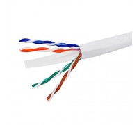  Cat6 Network Cable 1000FT box CMR/FT4 Solid Copper, UL, (white)
