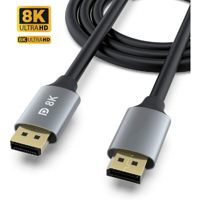 8K Displayport to Displayport Cable 6FT(2M)