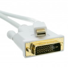 Mini Displayport male to DVI male Cable 15FT