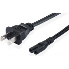 UL/CSA 2 Prong laptop Power Cord 6FT M/M, New Condition, Bulk Pack