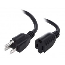 Power Cord Extension Cable 15ft (Indoor Use)
