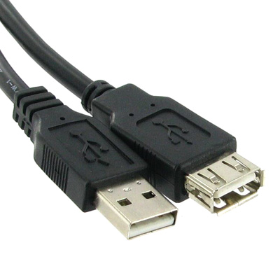 USB 2.0 AM to AF Extension Cable 10FT