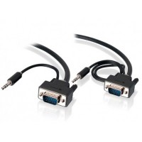 VGA+3.5mm Audio Cable 2M/2M 30FT