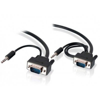 VGA+3.5mm Audio Cable 2M/2M 15FT