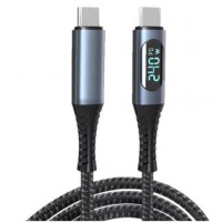 240W 3FT(1M) 8K High Quality Type-C to Type-C Cable, Charge & Sync With LED Display