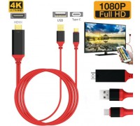 USB3.1 Type C to HDMI HDTV TV Adapter USB Cable 1080P