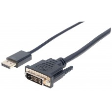 Displayport to DVI (24+1) Male Cable M/M 15FT