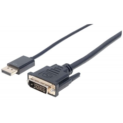 Displayport to DVI (24+1) Cable M/M 10FT