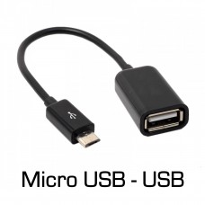 MicroUSB male to USB female cable adatper retail package (OTG-On The Go, USB OTG)