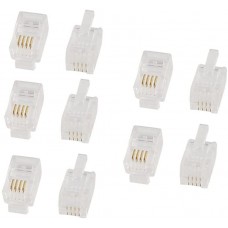 RJ11 Connector / Plug 100pcs/pak