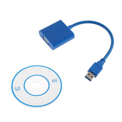 High Speed USB 3.0 to VGA Multi-display Adapter Converter External Video