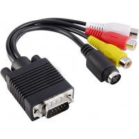 VGA - 3RCA+S-Video Cable