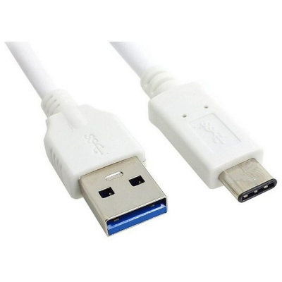 USB3.1 (USB-C) Type-C to USB3.0 M/M Data Transfer Charging Cable 3FT, Color White