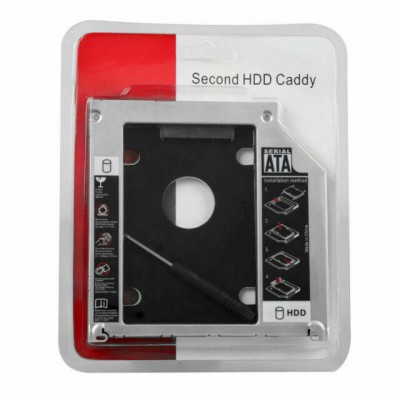 9.5mm SATA Optical Bay 2nd Hard Drive Caddy Adapter