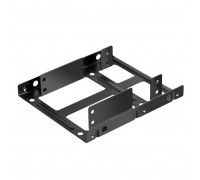 (Dual HDD Support!) 2.5'' to 3.5'' Hard Drive Bracket Mounting Kit, Metal, support up to 2 Hard Drives