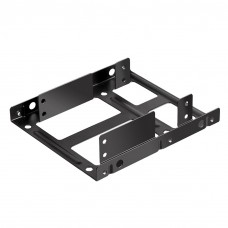 (Dual HDD Support!) 2.5'' to 3.5'' Hard Drive Bracket Mounting Kit, Metal, support up to 2 Hard Drives