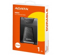 ADATA DashDrive Durable USB3.0 HD650 1TB 2.5" Anti-Shock External Hard Drive - Black
