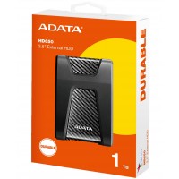 ADATA DashDrive Durable HD650 1TB 2.5" Anti-Shock External Hard Drive - Black