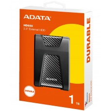 ADATA DashDrive Durable HD650 1TB 2.5" Anti-Shock External Hard Drive - Black